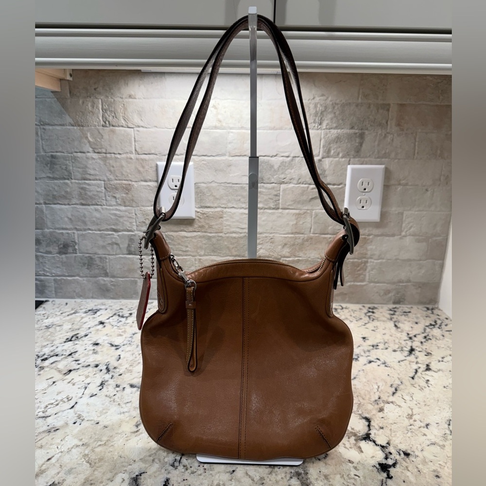 Coach EUC Vintage Brown Leather Shoulder Bag